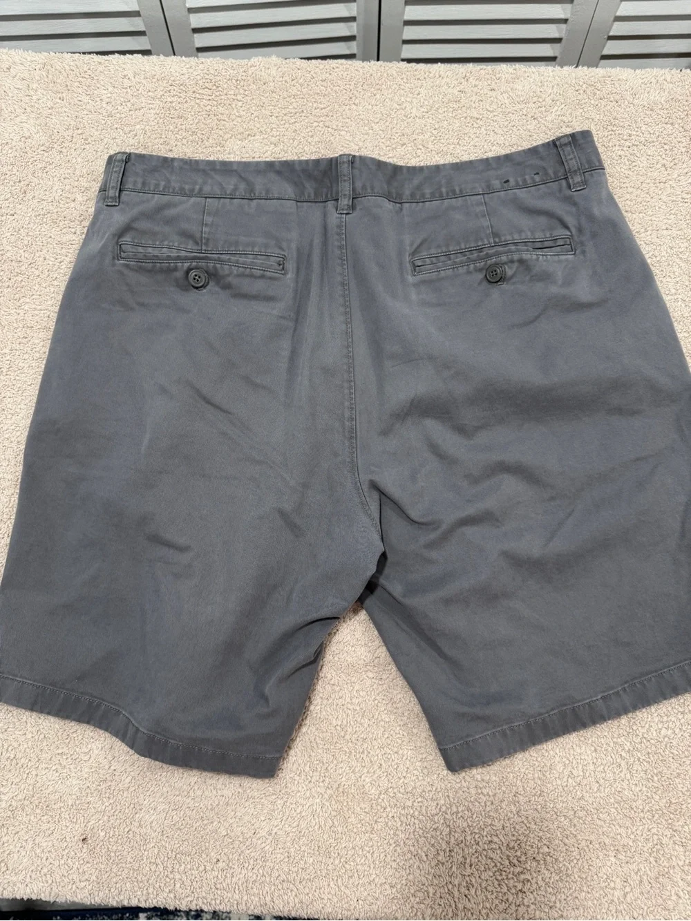 Bonobos Cotton Stretch Washed Chino Shorts Gray 38 Cotton
